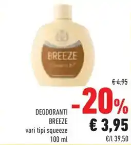 Conad DEODORANTI BREEZE offerta