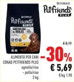 Conad CONAD PETFRIENDS PLUS offerta