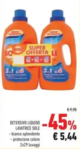Conad Detersivo liquido lavatrice Sole offerta
