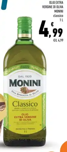 Conad City OLIO EXTRA VERGINE DI OLIVA MONINI classico offerta
