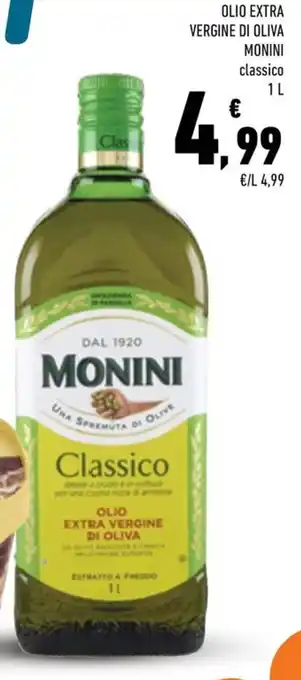 Conad City OLIO EXTRA VERGINE DI OLIVA MONINI classico offerta