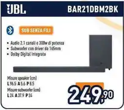 Unieuro Jbl BAR21DBM2BK offerta