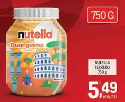 Crai Nutella Buongiorno da Roma offerta