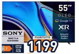 Unieuro SONY SMART TV 4K OLED K55XR8A offerta