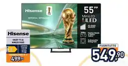 Unieuro Hisense smart tv 4k miniled 5508S offerta