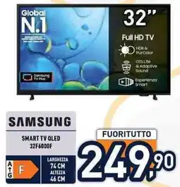 Unieuro Samsung smart tv qled 32F6000F offerta