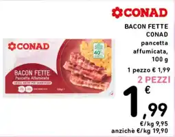 Spazio Conad Bacon fette conad offerta