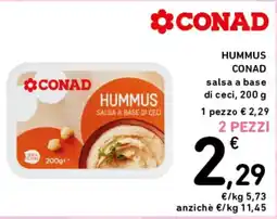 Spazio Conad Hummus CONAD offerta