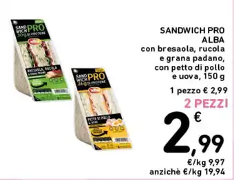 Spazio Conad Sandwich pro Alba offerta