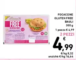 Spazio Conad Focaccine gluten free Bauli offerta