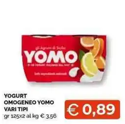 Mercatò Local YOGURT OMogeneo YOMO offerta