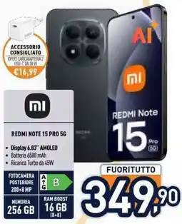 Unieuro REDMI Note 15 Pro 5G offerta