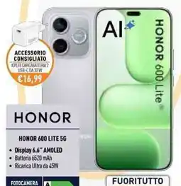 Unieuro HONOR HONOR 600 LITE 5G offerta