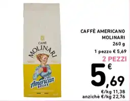 Spazio Conad Caffè Americano Molinari offerta
