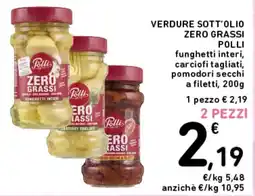 Spazio Conad Verdure sott'olio zero grassi Polli offerta
