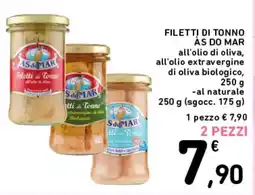 Spazio Conad Filetti di Tonno Às do Mar offerta