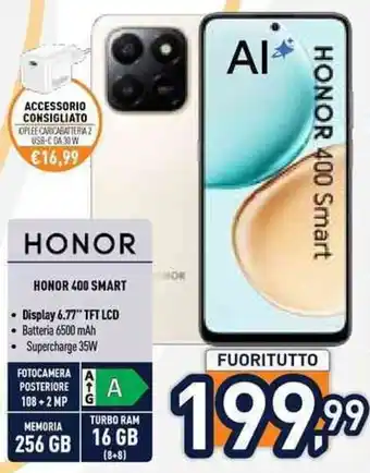 Unieuro HONOR 400 SMART offerta