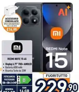 Unieuro REDMI Note 15 4G offerta