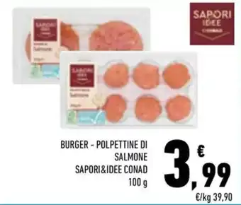 Burger - Polpette di Salmone Saporidee Conad