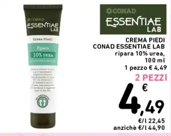 Spazio Conad Crema Piedi CONAD ESSENTIAE LAB offerta