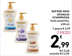 Spazio Conad Sapone mani Spuma di Sciampagna offerta