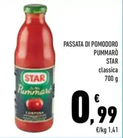 Conad City Passata di pomodoro Pummarò Star classica offerta
