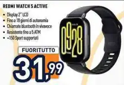 Unieuro REDMI WATCH 5 ACTIVE offerta