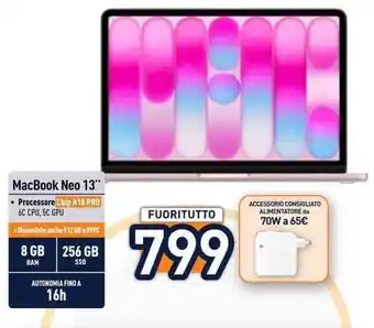 Unieuro MacBook Neo 13" offerta