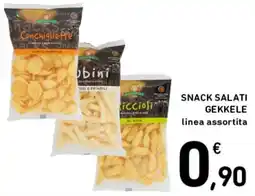Spazio Conad SNACK SALATI GEKKELE offerta