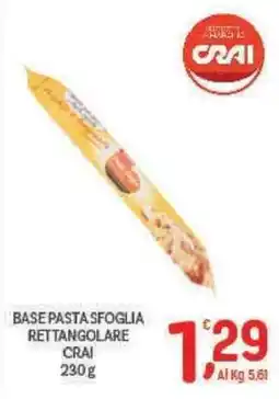 Crai BASE PASTA SFOGLIA RETTANGOLARE CRAI offerta