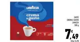 Conad City Caffè Crema e Gusto Lavazza offerta