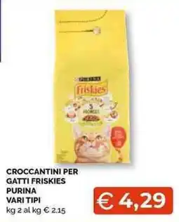 Mercatò Local CROCCANTINI PER GATTI FRISKIES PURINA offerta