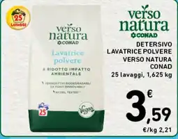 Spazio Conad Detersivo Lavatrice Polvere Verso Natura Conad offerta