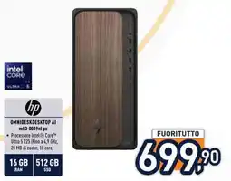 Unieuro HP OMNIDESKDESKTOP AI offerta