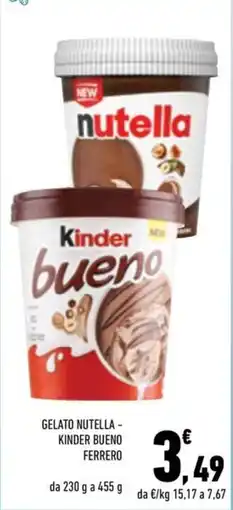 Conad City GELATO NUTELLA - KINDER BUENO FERRERO offerta