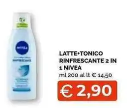 Mercatò Local NIVEA LATTE TONICO RINFRESCANTE 2 IN 1 offerta