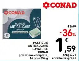 Spazio Conad PASTIGLIE ANTICALCARE LAVATRICE CONAD offerta