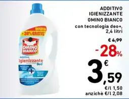 Spazio Conad Additivo igienizzante Omino Bianco offerta