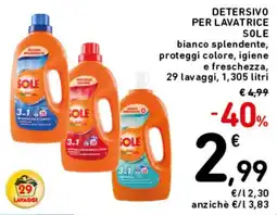 Spazio Conad Detersivo per lavatrice Sole offerta