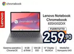 Unieuro Lenovo Notebook Chromebook 83SX002DIX offerta