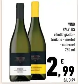 Conad City Vino Valvitis offerta