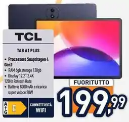 Unieuro TCL TAB A1 PLUS offerta