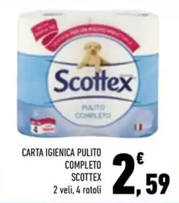 Conad City Carta igienica pulito completo Scottex offerta