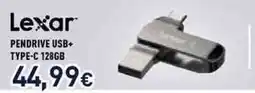 Unieuro Lexar PENDRIVE USB+ TYPE-C 128GB offerta
