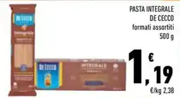 Conad City Pasta integrale De Cecco offerta