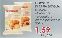 Conad City Cornetti di pasta sfoglia Conad offerta