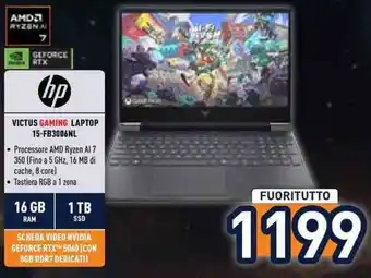 Unieuro HP VICTUS GAMING LAPTOP offerta