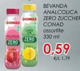 Conad City Beveranda analcolica zero zucchero CONAD assortite offerta