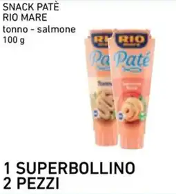 Conad City Snack patè rio mare tonno, salmone offerta