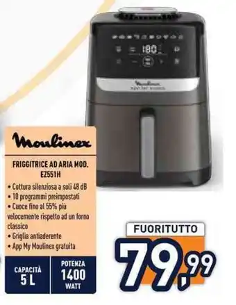 Unieuro Friggitrice ad aria Moulinex offerta